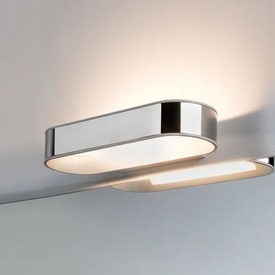 Paulmann Applique murale LED Agena IP44 Chrome/Blanc mat