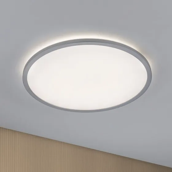 Paulmann Atria Shine - Panneau LED Chrome Ø 42 cm - Intensité variable