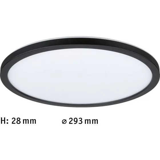 Paulmann Atria Shine Panneau LED Noir Ø 29 cm, 3000 K