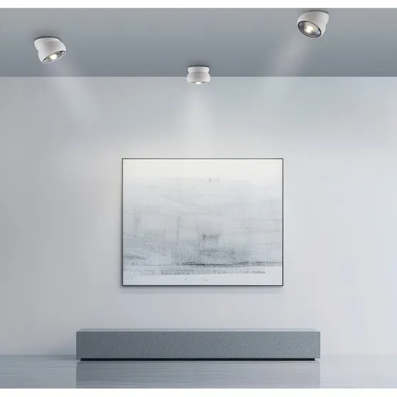 Spot LED PURE Move, blanc, Ø 12 cm, métal/verre