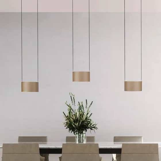 Suspension LED PURE Clipse Bronze - 110 cm - 6 Lampes