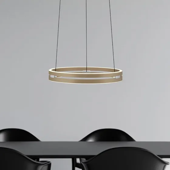 Paul Neuhaus Suspension LED E-Loop Bronze Ø 50 cm