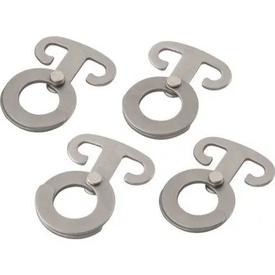 Outwell Crochets Accessoires 4 Pièces Aluminium