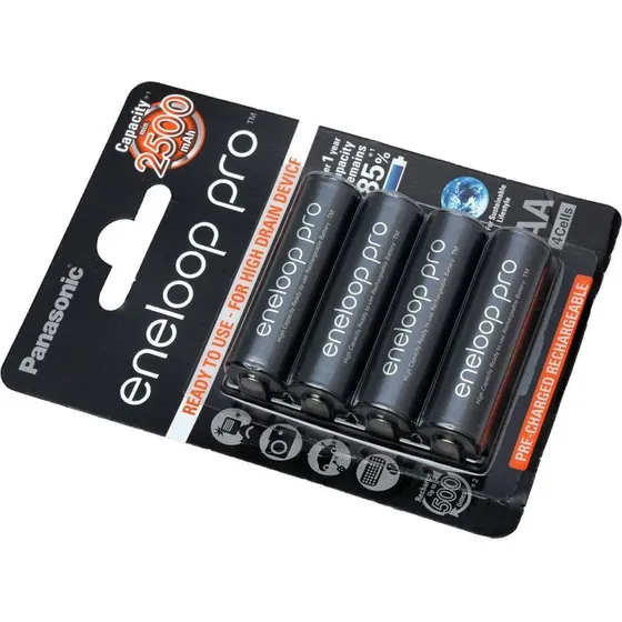 Panasonic Eneloop Pro 4x AA 2550mAh Rechargeables