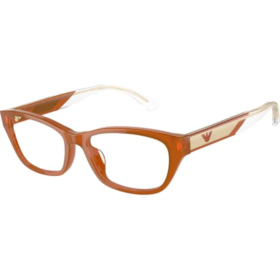 Emporio Armani EA3238U 6097 - Montures Cat Eye Orange Transparent
