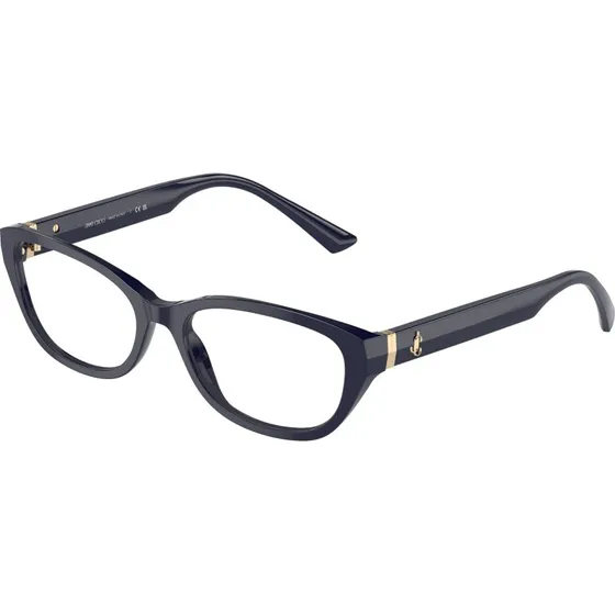 Jimmy Choo JC3015 Montures Optiques Rondes en Acétate Bleu