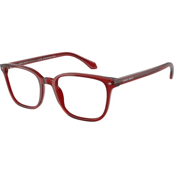 Giorgio Armani Homme AR7265 - Montures Optiques Acétate Rouge Transparent