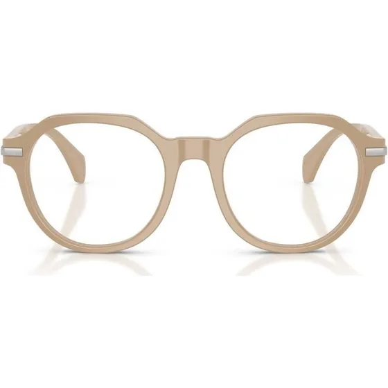 Moncler ME2014 Lunettes de Vue Rondes Rose Unisexe 52mm