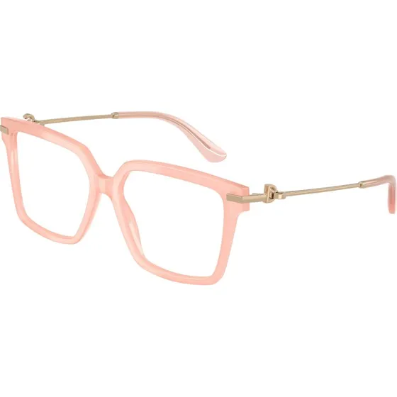 Dolce & Gabbana DG3397 - Montures Optiques Carrées Rose Transparent