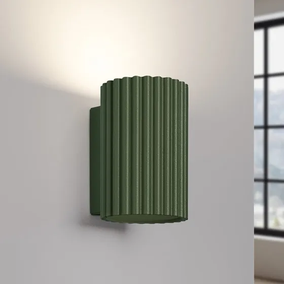 SOLLUX LIGHTING Applique murale ALORA Vert Olive - Aluminium GU10
