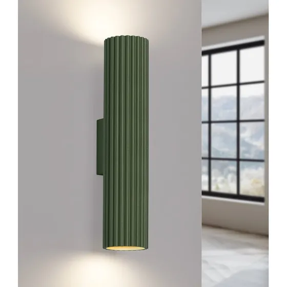 SOLLUX LIGHTING Applique murale ALORA Vert Olive - 30 cm