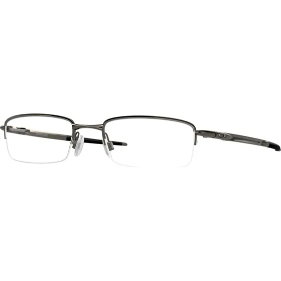 Oakley Homme OX3111 Rhinochaser - Monture Optique Acier Gris Carrée