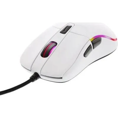 Glossy PC GAM-086 Souris Filaire 6 Boutons Blanc
