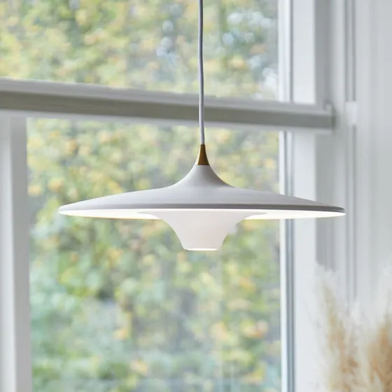 Loom Design Suspension Moja Ø42 Blanche - Aluminium et Laiton