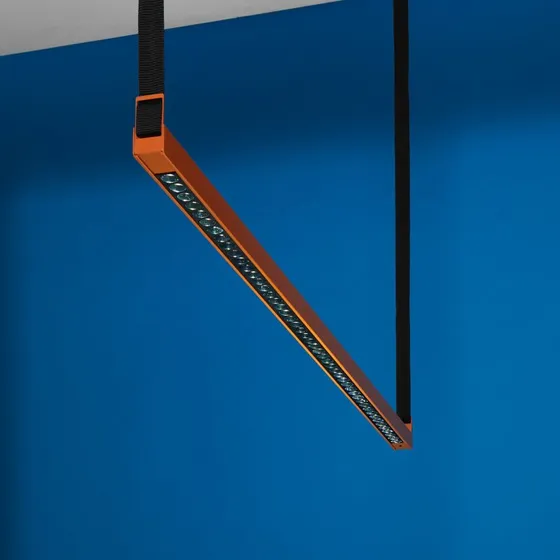 Loom Design Suspension Belto Orange - LED Linéaire 130 cm