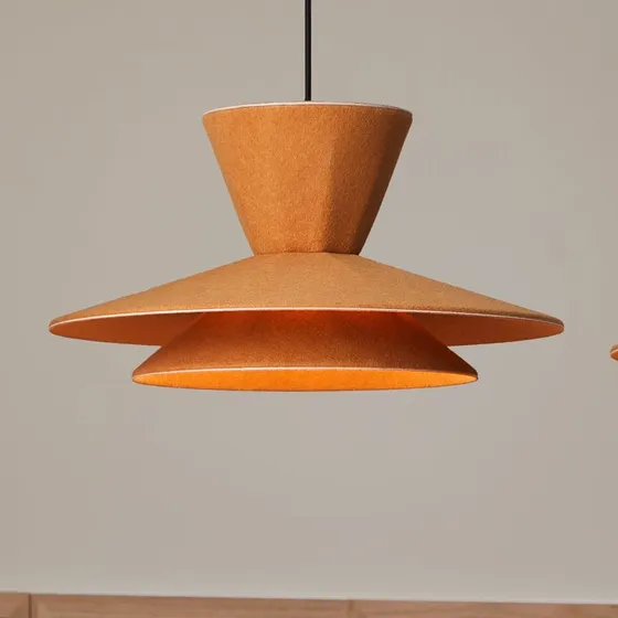 Loom Design Suspension Morphic Jaune - Personnalisable en Feutre