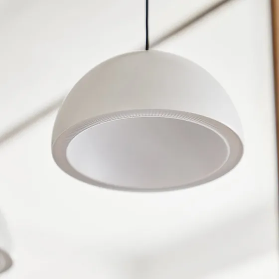 Loom Design Suspension Curve Blanche - Aluminium, LED
