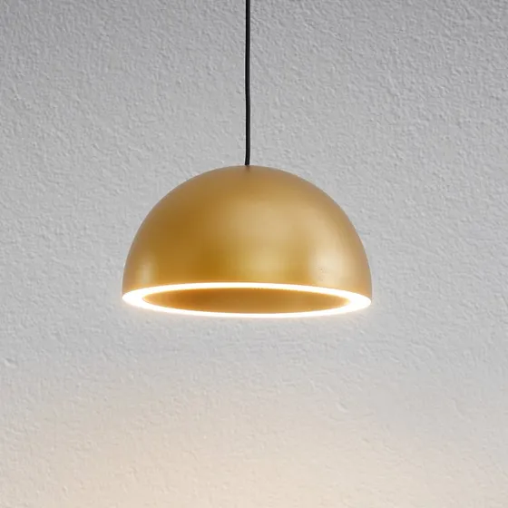 LOOM DESIGN Suspension Curve Dorée Aluminium Ø 14 cm