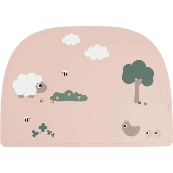 Done by Deer Set de table silicone Tiny Farm Poudre