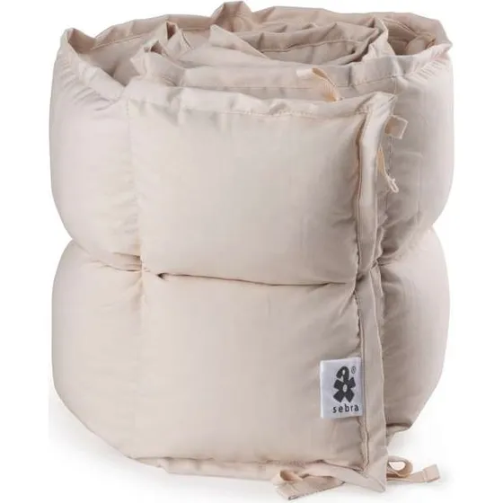 Sebra Tour de lit bébé demi-longueur Kapok Écorce de bouleau Rose