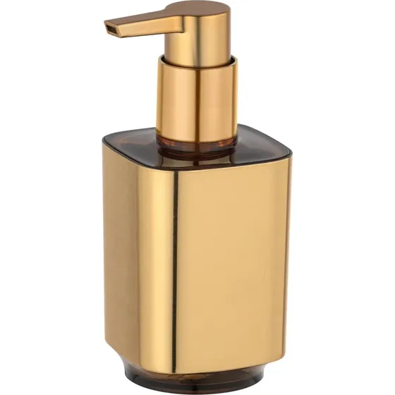 WENKO Auron - Distributeur de savon liquide or, 300 ml