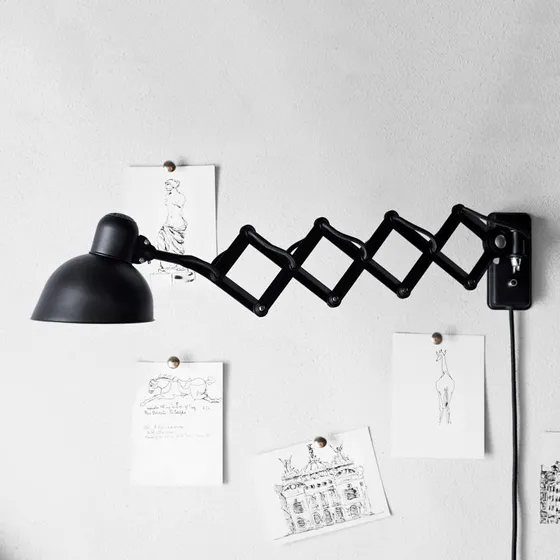 Fritz Hansen Applique Murale Kaiser Idell 6718 Mat Noir