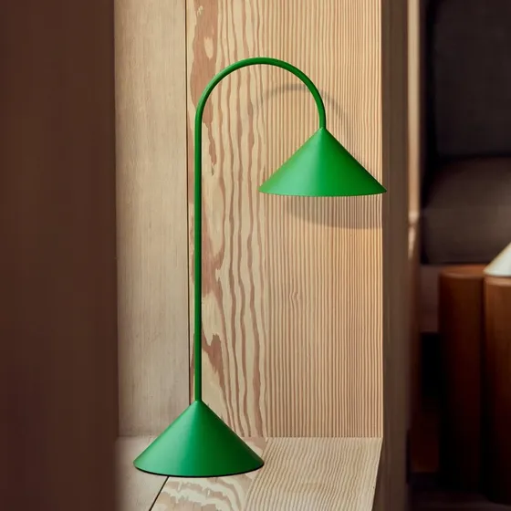 Lampe à poser LED rechargeable FRANDSEN Grasp, verte, 47 cm