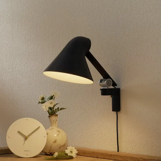 Applique Murale Louis Poulsen NJP Bras Court Noir - 2700 K