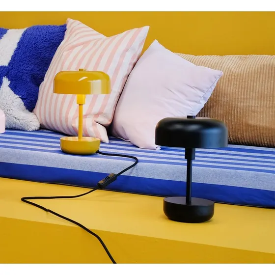 Dyberg Larsen Haipot Lampe de Table LED Rechargeable Noire