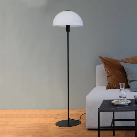 Dyberg Larsen Lampadaire Jazz - Opale et Noir