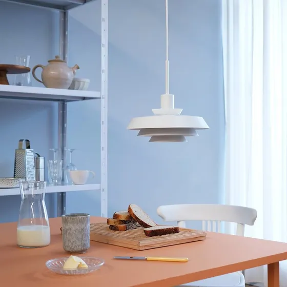 Dyberg Larsen DL30 Suspension Blanche - Design Scandinave