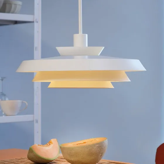 Dyberg Larsen DL44 Suspension Blanche - Design Scandinave