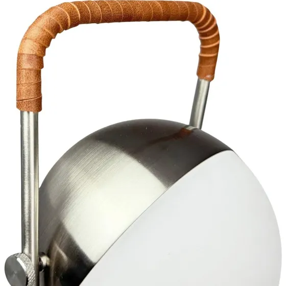Lampe de table LED rechargeable Dyberg Larsen Mova, marron, IP44