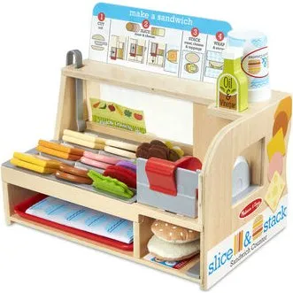 Melissa & Doug Comptoir à Sandwichs en Bois