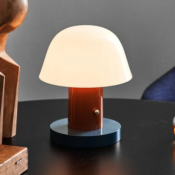 &Tradition Setago JH27 Rust/Thunder - Lampe à poser sans fil