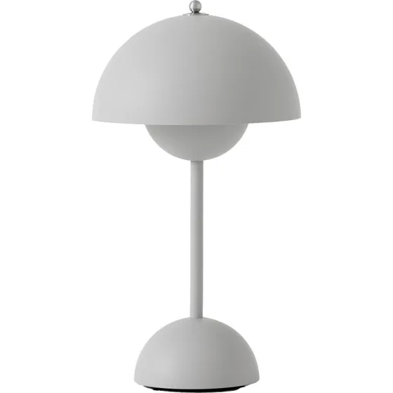 &Tradition Lampe à poser LED Flowerpot VP9 Gris Clair Mat
