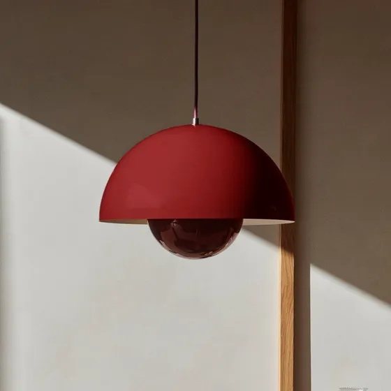&Tradition Suspension Flowerpot VP7 Rouge Vermillon