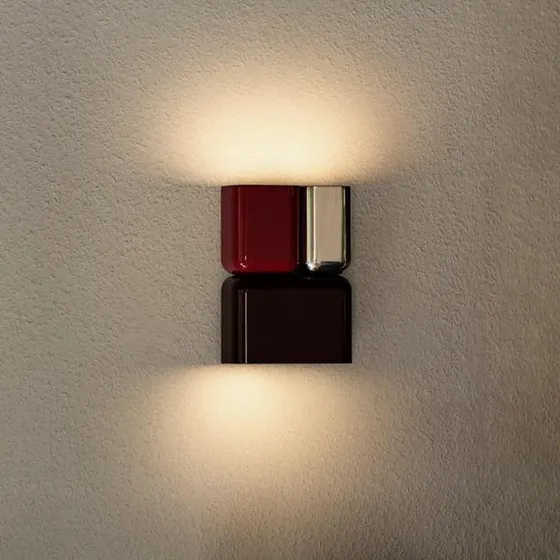 &Tradition Applique murale Tabata LN10 Bordeaux/Rouge Vermillon