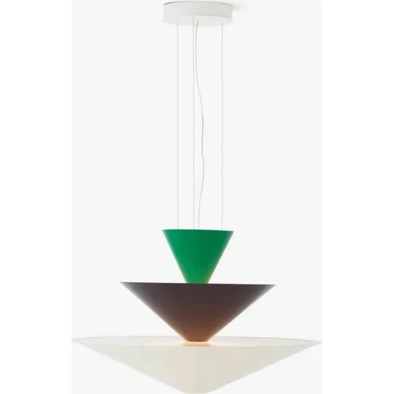 &Tradition Suspension Gio LN15 Ø92 cm Vert/Bleu/Écru