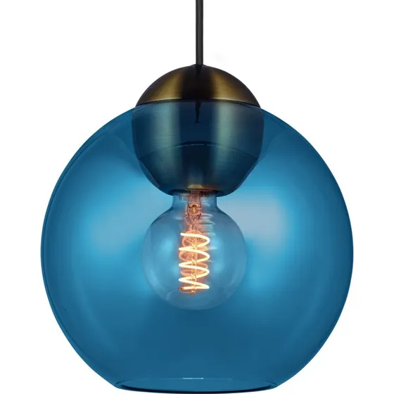 Halo Design Suspension BUBBLES Bleue Ø 24 cm en Verre