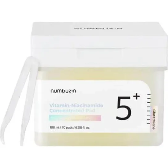 Numbuzin No.5+ Glutathione Vitamin Concentrated Pad - 180ml