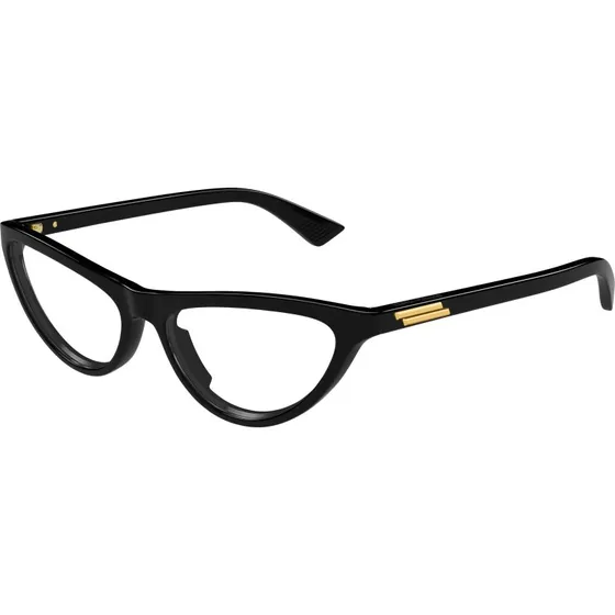 Bottega Veneta BV1416O 001 : Lunettes de vue Cat Eye en Acétate Noir