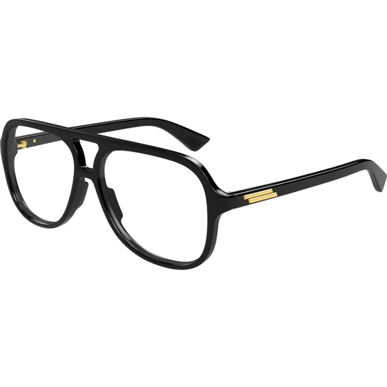Bottega Veneta BV1417O 001 Montures Optiques Pilote Noir Transparent