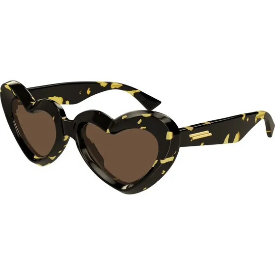 Bottega Veneta BV1432S 002 Lunettes de soleil Cat Eye Marron