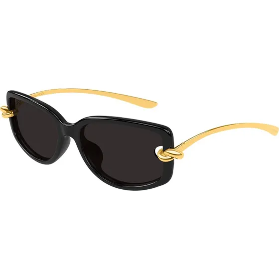 Bottega Veneta BV1440SA Lunettes de soleil Géométriques Noires