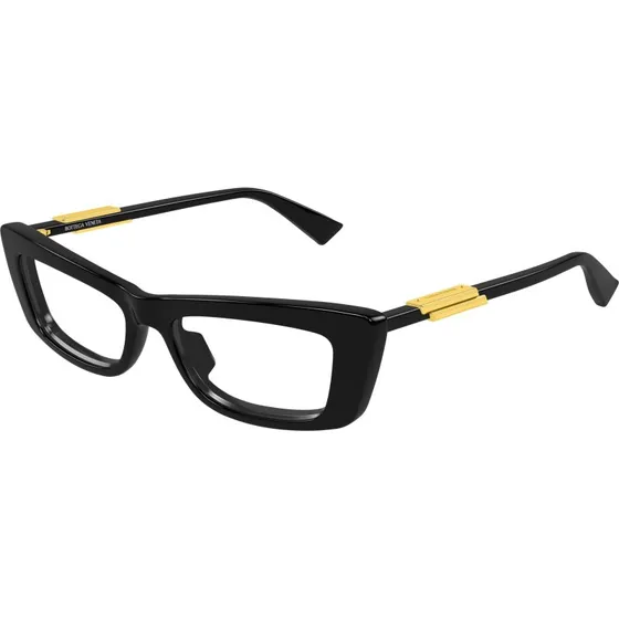 Bottega Veneta BV1449O-006 Lunettes de Vue Chat-Eye Noir