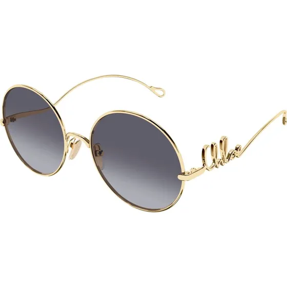 Chloé Lunettes de Soleil Chloé CH0372S Or et Violet Rondes