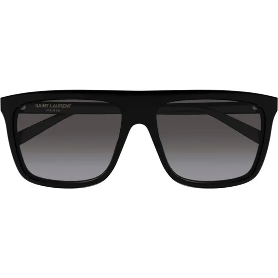 Saint Laurent SL 904 Lunettes de Soleil Carrées Noires et Grises