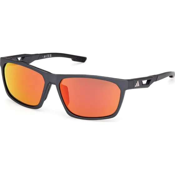 Lunettes adidas Sport SP0101 Grises avec Verres Miroir Orange