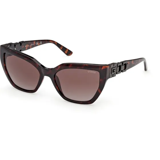 Guess GU00264 52F Lunettes de Soleil Cat Eye Marron